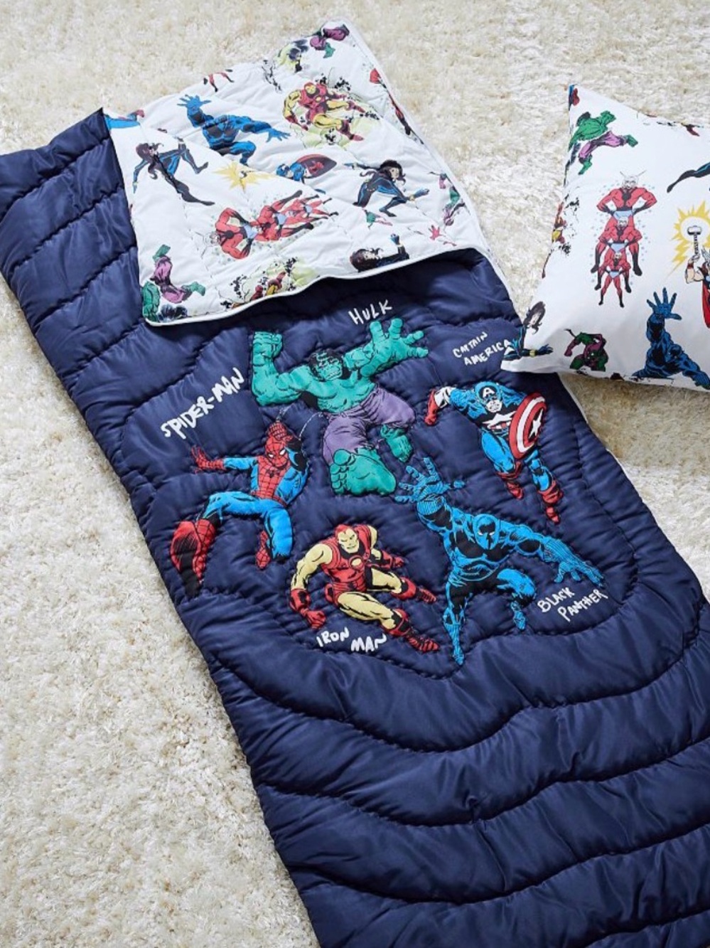Pottery Barn Kids Marvel Heroes Sleeping Bag